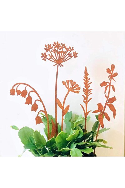 Morvena Picks Set de 5 țăruși metalici decorativi pentru grădină - Decorațiun...