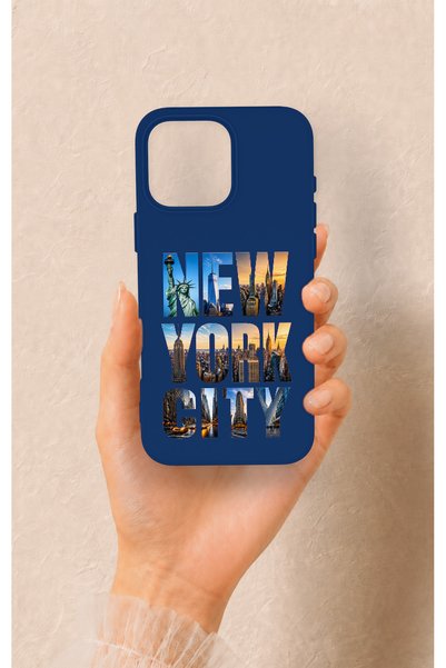 Vip Case iPhone 16 Pro Max Compatible New York City Patterned Silicone Case