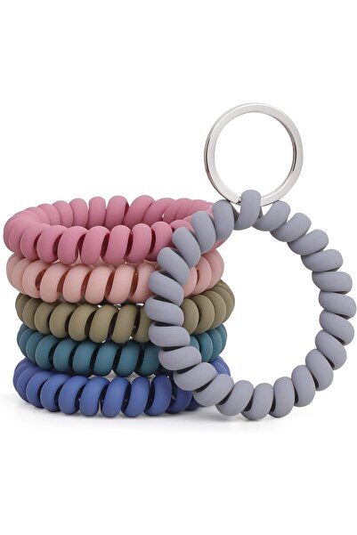 Morvena Picks Set de 6 brățări elastice - Breloc de încheietură - Brățară ela...