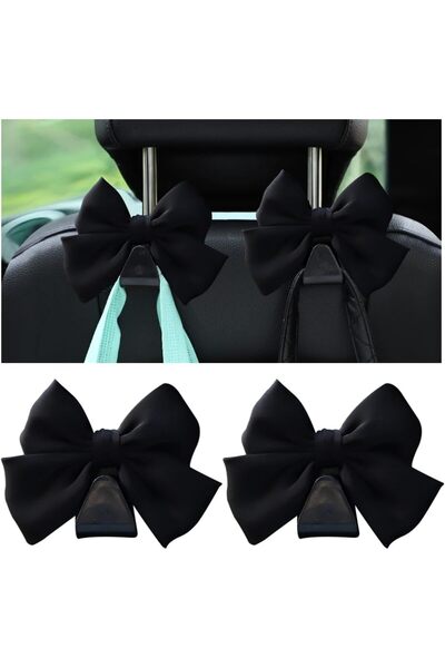 Morvena Picks Set de 2 cârlige pentru tetiera scaunului auto, cârlige auto în...
