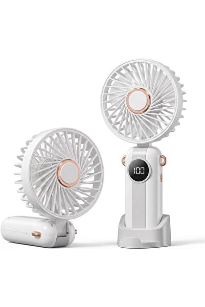 Morvena Picks Ventilator de mână - Ventilator portabil 1200mAh, Pliabil, 180 ...