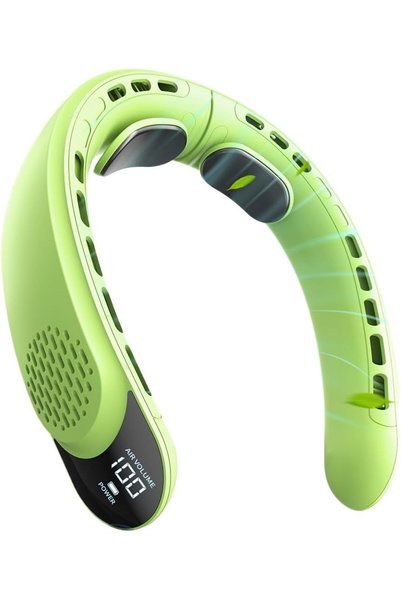 Morvena Picks Ventilator de gât cu design sigur fără pale, control în trei tr...