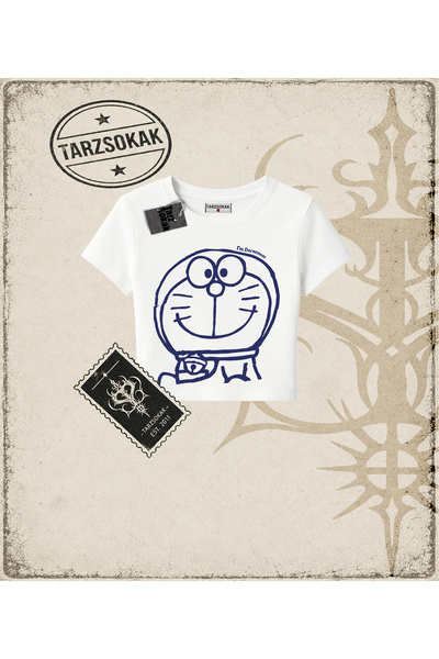 Tarzsokak Gotička i grunge ulična odjeća Doraemon dječja majica
