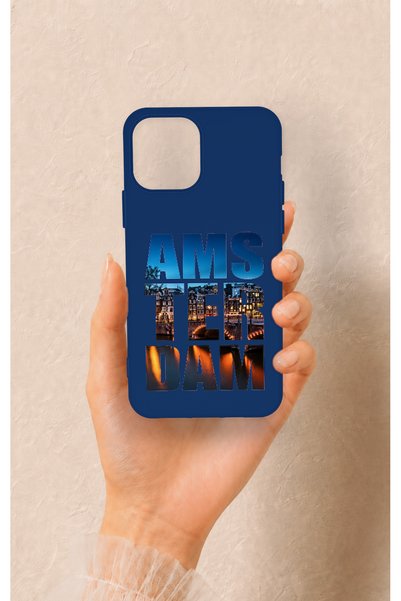 Vip Case حافظة سيليكون متوافقة مع هاتف iPhone 12-12PRO بنمط أمستردام