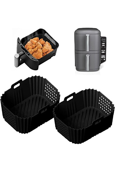 Morvena Picks 2 Căptușeli dreptunghiulare pentru friteuză cu aer cald - Ninja...