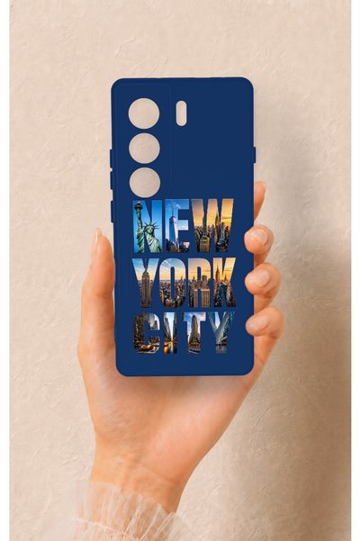 Vip Case Tecno Camon 40 4g Compatible New York City Patterned Silicone Case