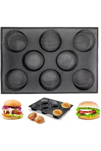 Morvena Picks Formă de silicon pentru chifle de hamburger, pentru prepararea ...