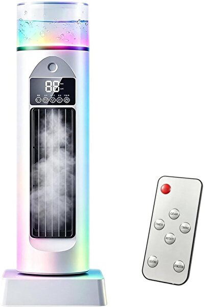 Morvena Picks Ventilator turn fără pale și mini răcitor de aer cu rezervor de...