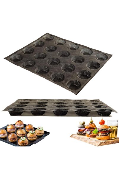 Morvena Picks Formă de copt din silicon antiaderentă, perforată, pentru 20 de...