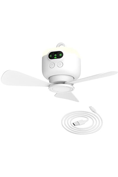 Morvena Picks Ventilator portabil de camping, reîncărcabil de 8000 mAh, cu lu...