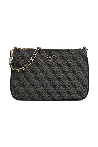 Guess ανθρακί logo τσάντα φακελάκι PW7561P6274