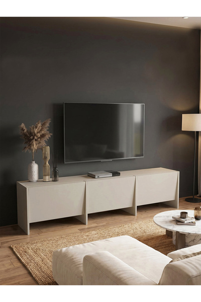 dorpek Tv Sehpası 186 cm 3 Kapaklı Tv Sehpası, 3 Kapaklı Tv Ünitesi, Televizy...