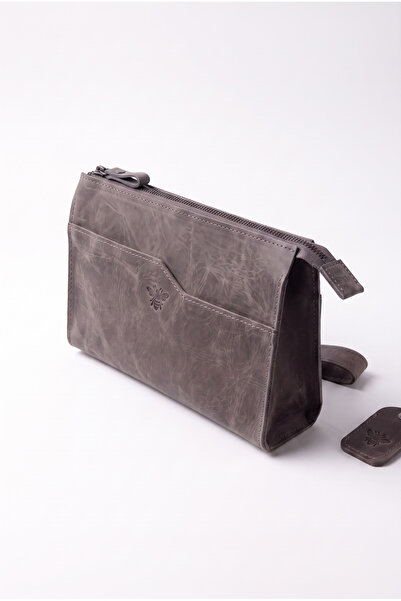 NZCLUB 100% Genuine Crazy Cowhide Leather Men's Handbag with Handle, Shaving ...