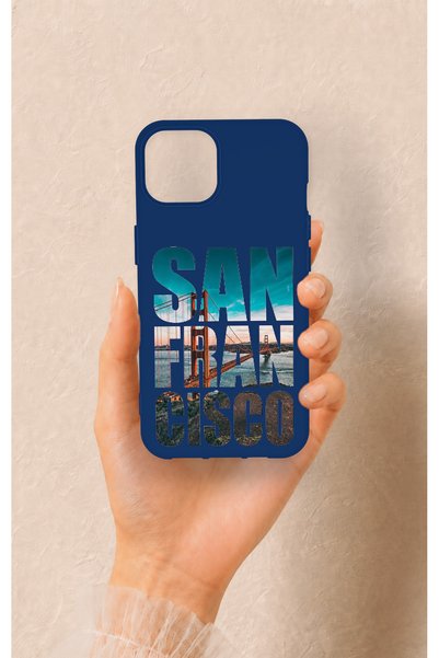Vip Case iPhone 13 Compatible San Francisco Patterned Silicone Case