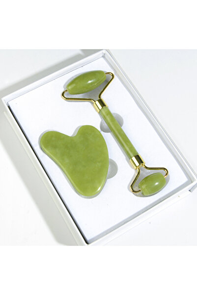 Morvena Picks Set de role, piatră Gua Sha, instrument de masaj facial cu role...