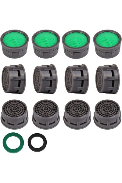Morvena Picks 12 bucăți Aerator pentru robinet - Inserție limitatoare de debi...