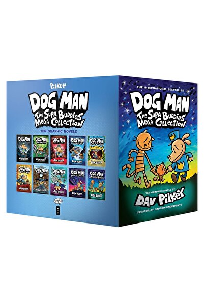 Scholastic DOG MAN: THE SUPA BUDDIES MEGA COLLECTION (DOG MAN #1-10 BOXED SET)