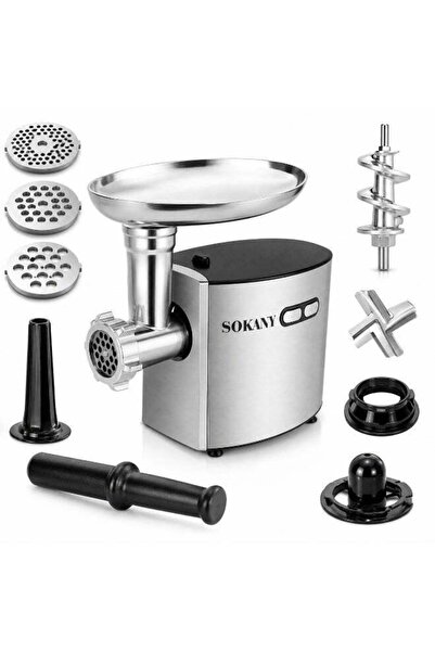 SOKANY Electric Meat Grinder 2500W - 3 in 1 Heavy Duty Stainless Steel Multi-...