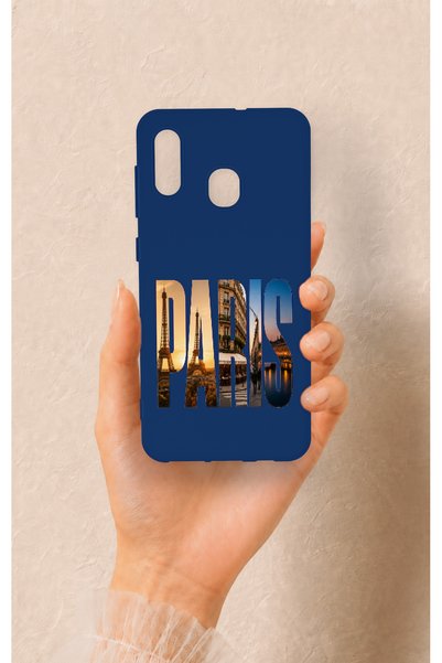 Vip Case Samsung A20-A30 Compatible Paris Patterned Silicone Case