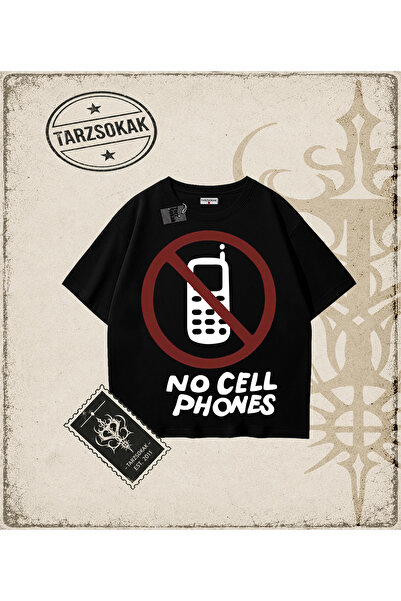 Tarzsokak Gotička i grunge ulična odjeća - majica bez mobilnih telefona