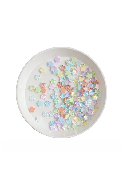 Choice4 4mm-100pcs Mix100pcs Cute Mini Mocha Color Star 4MM Flat Back Glass C...