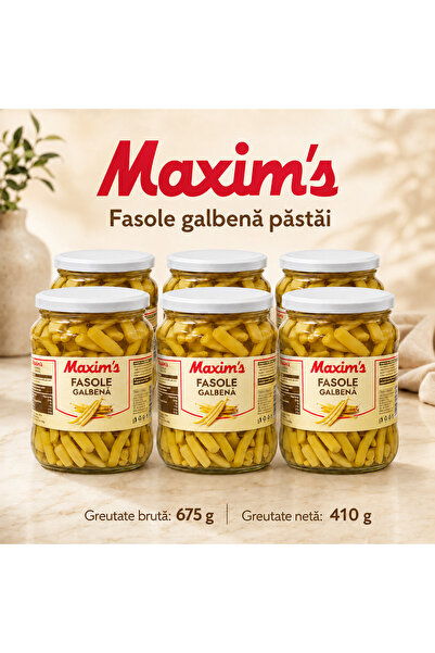 Maxim'S Κίτρινα Κλαδιά Φασολιών, Σετ 6 τεμαχίων των 675 γρ.