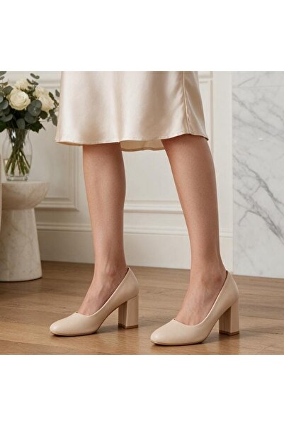 OEM Pantofi eleganți cu toc pentru damă, versatili, din piele ecologică, YH10...