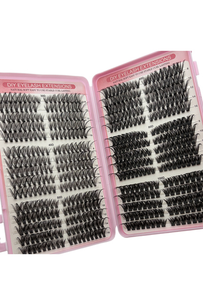 Choice Model1 30D-100D Mixed Density Lash Clusters 540PCS Thick Fluffy DIY Fa...