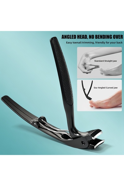 Choice black Ingrown Nail Clippers, Slanted Curved Blade Toenail Clippers, Wi...