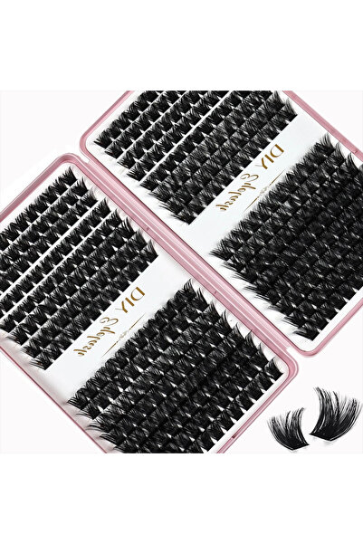 Choice Model1 Lash Clusters DIY Eyelash Extensions D Curl Thick Fluffy Faux M...