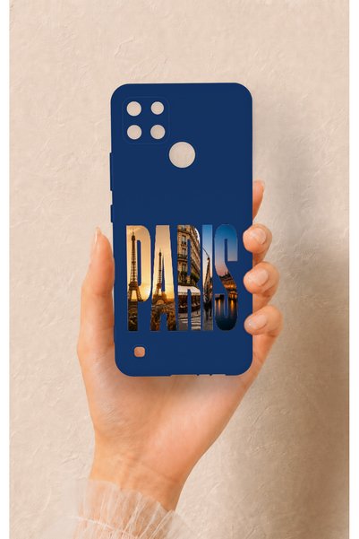 Vip Case Realme C21Y Compatible Paris Patterned Silicone Case
