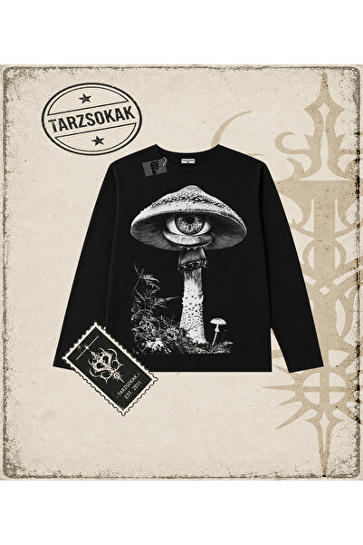 Tarzsokak Gotička i grunge ulična odjeća MUSHROOM dugih rukava