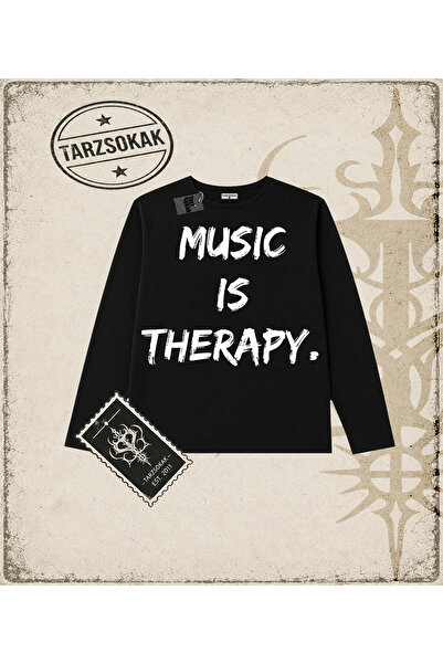 Tarzsokak Gothic & Grunge STREETWEAR MUZIKA JE TERAPIJA Dugi Rukav