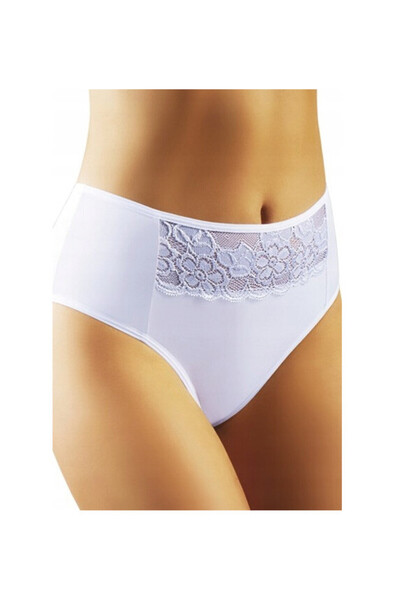 Emili Lenjerie intima pentru dama Emili, bumbac/elastan, model floral, alb, L...