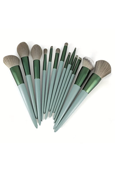 Choice3 Four Seasons Green Makeup Brush Set Soft Fluffy Professiona Cosmetic ...