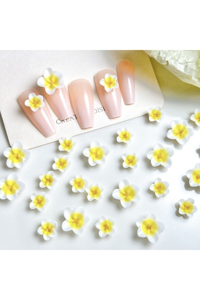 Choice 50pcs 50PCS Luminous Simulated Windmill Egg Flowers Nail Charms 3D Cre...