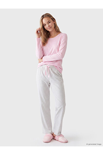 LC Waikiki Set de pijamale gri pentru femei