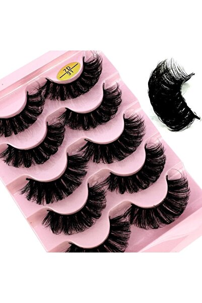 Choice19 5pairs7D31 Cat Eye Eyelashes 3D Natural False Lashes D Curl Fluffy S...