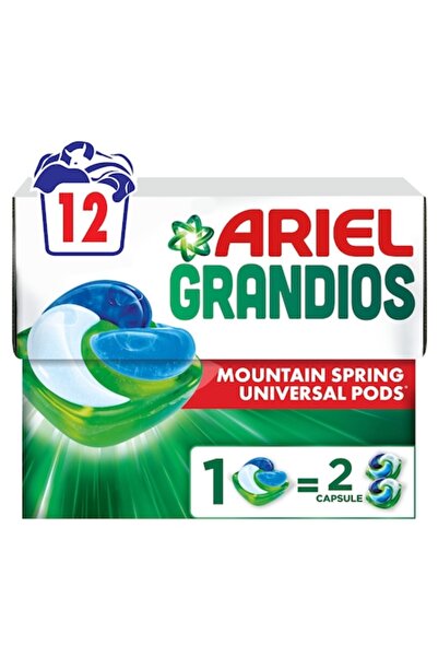 Ariel Grandios PODS ®   Capsule de detergent de rufe Mountain Spring, 12 spălări