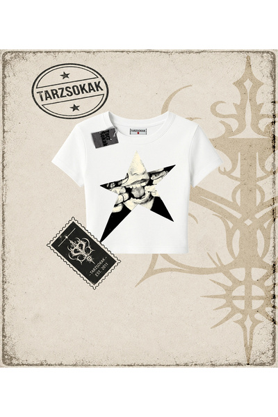 Tarzsokak Gothic & Grunge ULIČNA ODEĆA RETRO STAR DEVOJKA Dječja Majica