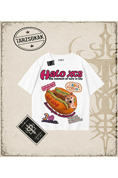 Tarzsokak Gothic & Grunge STREETWEAR Halo Xcs Hot Dog unisex majica