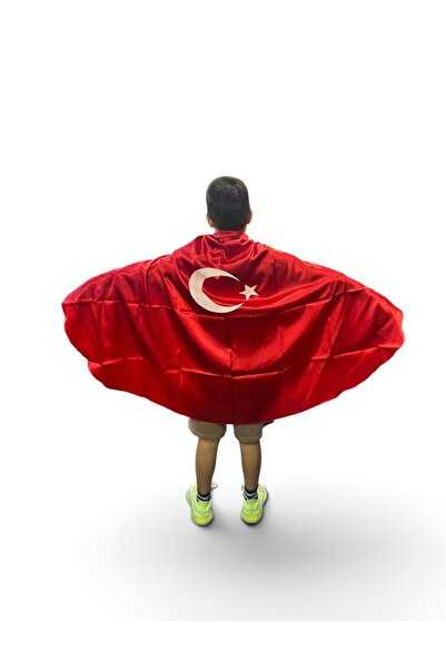 beyzade kostüm ( TÜRK ) Bayraklı KIRMIZI Pelerin 23 Nisan 29 Ekim 10 Kasım 19...