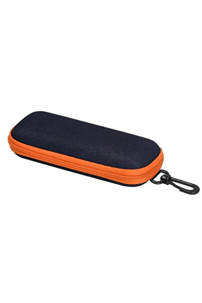 choice2 orange Jeans Fabric Glasses Case with Zipper, Sunglasses Protector, G...