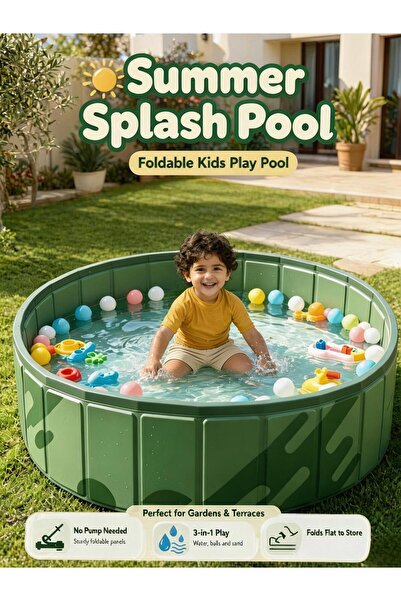 Generic Kids Ball Pit Swimming Pool 100CM Foldable Portable Multi-Use Sandbox...