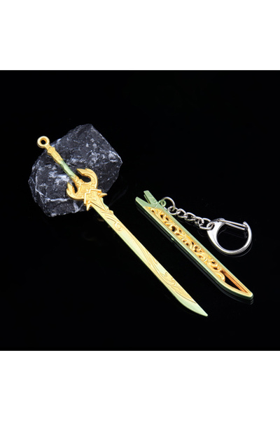 Choice14 A17 1Pc Unopened Blade Pendant Keychain Zinc Alloy Ancient Sword Cha...