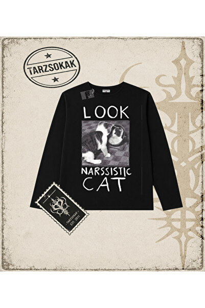 Tarzsokak Gotički i grunge ulični stil NARZISTIČKA MAČKA Dugi rukav