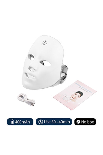 Choice1 No Box Rechargeable Facial LED Mask 7 Colors LED Photon Beauty Mask S...