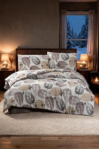 First Choice Astero 100% Cotton Flannel Single Duvet Cover Set
