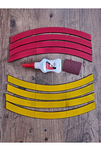 ASTUNİNG UNİVERSAL 3D Motosiklet & Araç Oto Lastik Yazısı Sticker Arma 8 Adet