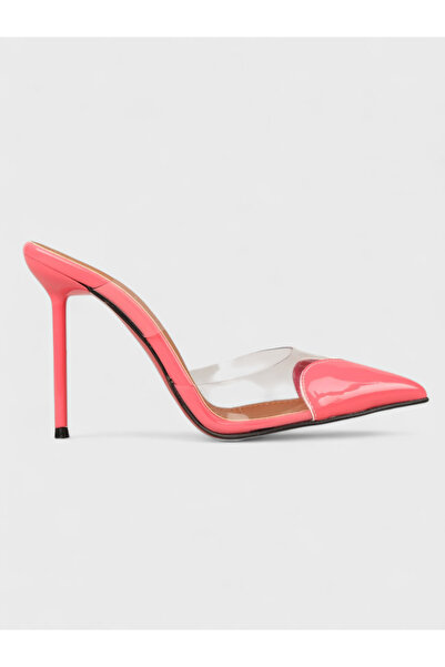 Sadık Yılmaz Women's summer 11cm thin heeled slippers - 233 2656 - pink paten...
